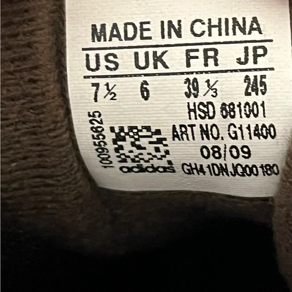 Adidas Vintage Style Brown Gray and Pink Sneakers with White Stripes Size 7.5 - Picture 7 of 9